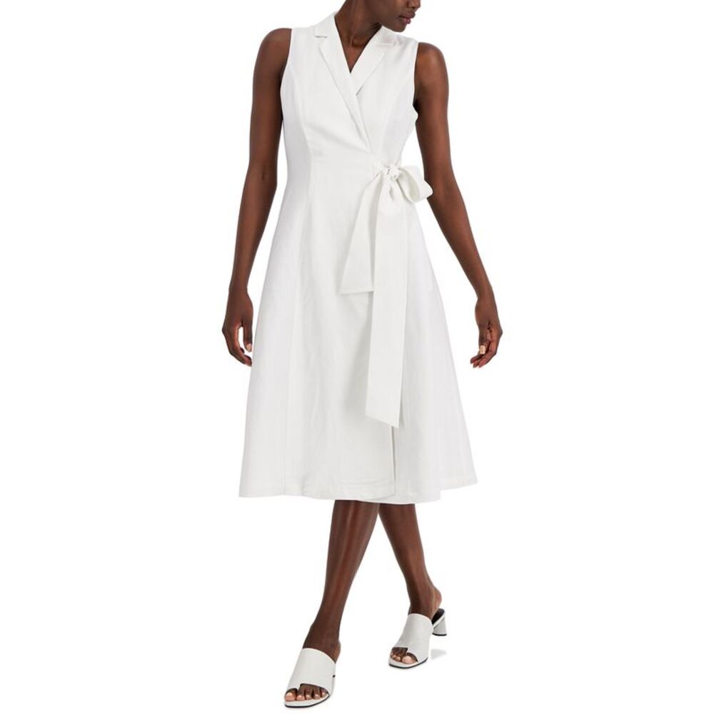 Alfani Womens Wrap Midi Dress